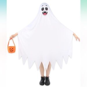 Halloween Ghost Costume Kids White Fancy Spooky
Robe Boy/Girl Dress Suit size XL
